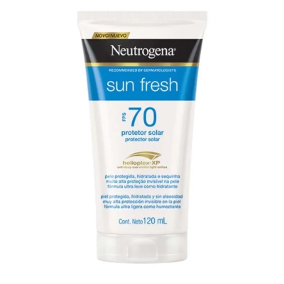 Protetor Solar Corporal Loção FPS 70 Neutrogena Sun Fresh 120ml