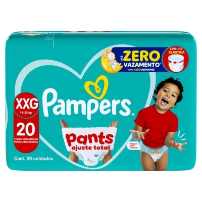 Fralda Pampers Pants Ajuste Total Mega XXG 20 Unidades