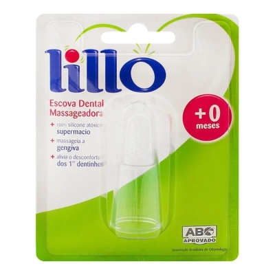 Escova Dental Massageadora Transparente Lillo 1 Unidade