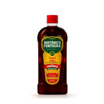 Biotônico Fontoura Morango Estimulante de Apetite 400ml