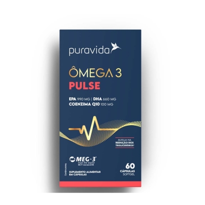 Ômega 3 Pulse 60 Cápsulas Puravida