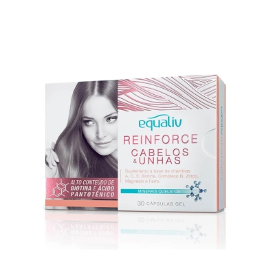 Equaliv Reinforce Cabelos & Unhas 30 cápsulas