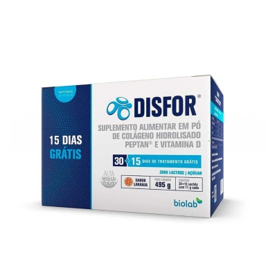 Disfor 45 Sachês Sabor Laranja