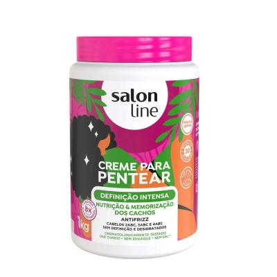 Creme de Pentear Cabelo Cacheado Crespo Salon Line Definição Intensa 1kg
