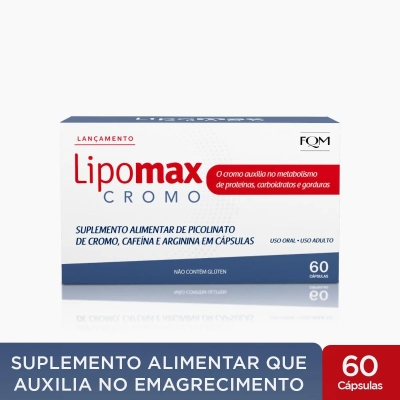 Suplemento Alimentar FQM Lipomax Cromo 60 Cápsulas