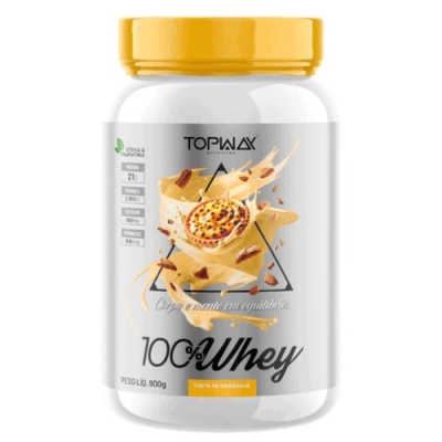 Whey Protein Topway 100% Concentrado Torta de Maracujá 900g
