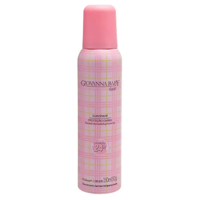 Desodorante Antitranspirante Aerosol Giovanna Baby Classic Feminino 24h 150ml