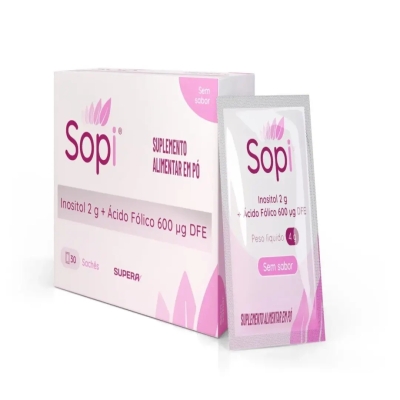Sopi Polivitamínico em Pó 30 sachês Sem Sabor