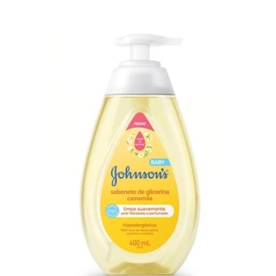 Sabonete Líquido de Glicerina Camomila Johnson's Baby Cabeça aos Pés 400ml