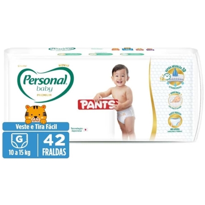 Fralda Personal Baby Premium Pants Mega G 42 Unidades 