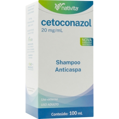 Cetoconazol 20mg/ml Shampoo Anticaspa 100ml Nativita
