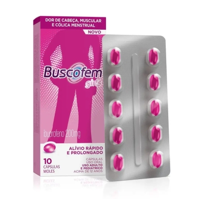 Buscofem Girls 200mg - 10 Cápsulas