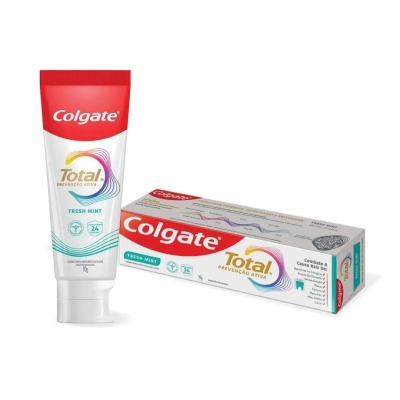 Creme Dental Colgate Total Prevenção Ativa Fresh Mint 90g