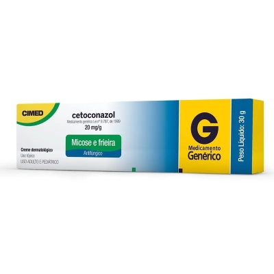 Cetoconazol 20mg/g Creme Dermatológico 30g Genérico Cimed
