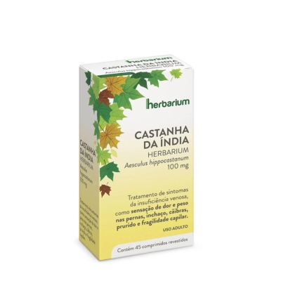 Castanha da Índia Herbarium 100mg com 45 Comprimidos