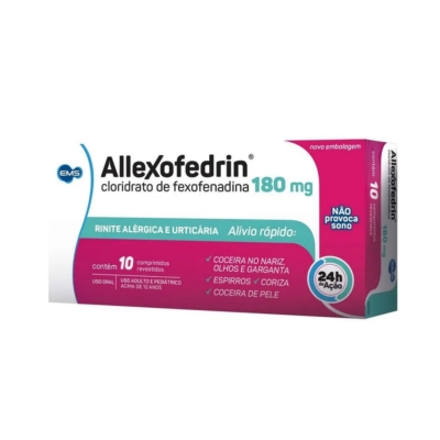 Allexofedrin 180mg 10 cpr ems
