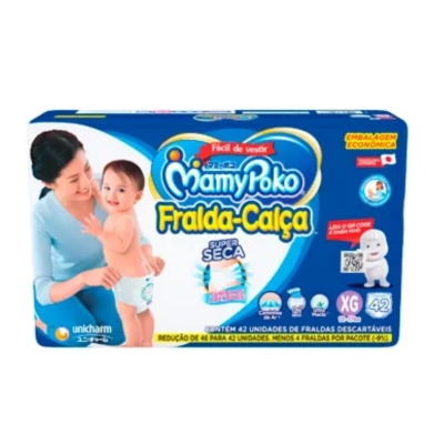 Fralda Calça MamyPoko Super Seca XG 42 Unidades