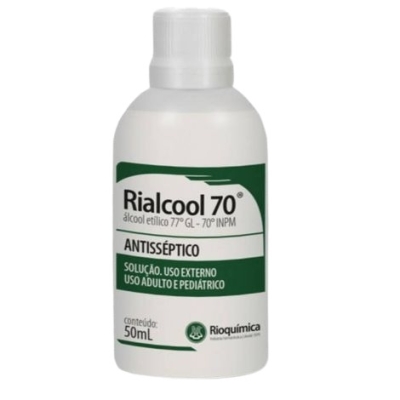 Álcool 70% RioQuímica Rialcool 50ml