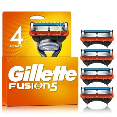 Carga para Aparelho de Barbear Gillette Fusion 5 com 4 Unidades