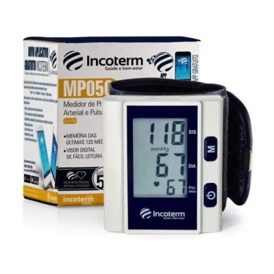 Medidor de Pressão Digital de Pulso Mp050 Incoterm