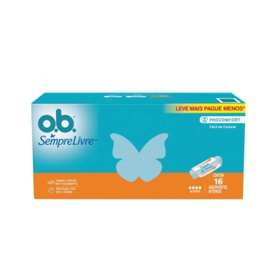 Absorvente Interno Ob Sempre Livre ProComfort Super 16 Unidades