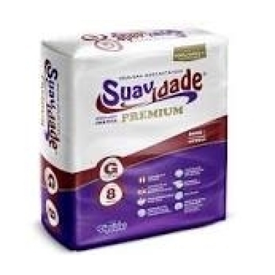 Fralda Suavidade Premium G 8 unidades