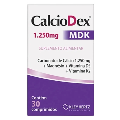 Suplemento Alimentar Calciodex Mdk com 30 Cpr - Kley Hertz