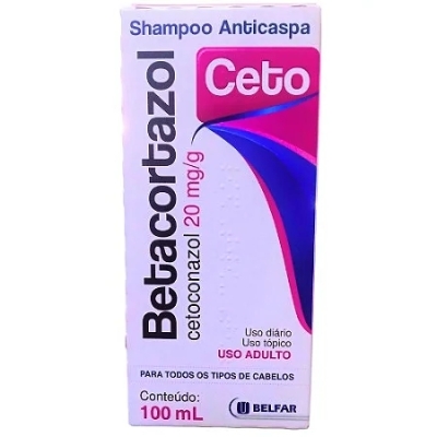 Betacortazol Cetoconazol 20mg/ml Shampoo Anticaspa 100ml 