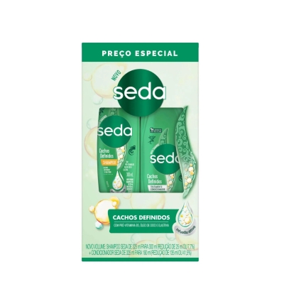 Kit Seda Cachos Definidos Shampoo 300ml + Condicionador 190ml
