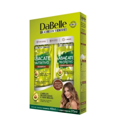 Kit Dabelle Abacate Nutritivo Shampoo 410ml + Condicionador 175ml