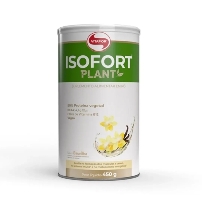 Proteína Vegetal Vitafor Isofort Plant Baunilha 450g