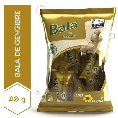 Bala de Gengibre Apis Flora 40g