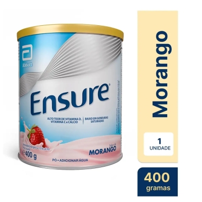 Suplemento Alimentar Ensure Sabor Morango 400g
