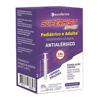 Superhist Desloratadina Xarope 60ml