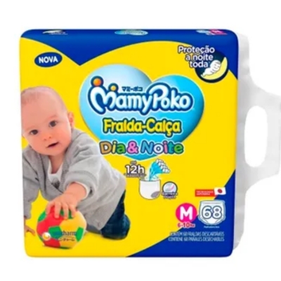 Fralda Mamypoko Calca Dia/Noite Giga M 68 un