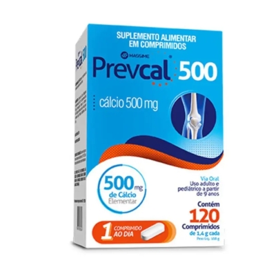 Suplemento Alimentar Prevcal 500mg 120 Comprimidos