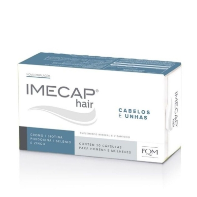 Suplemento Alimentar Imecap Hair Cabelos e Unhas 30 Cápsulas