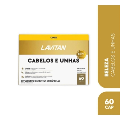 Lavitan Cabelos e Unhas 60 Cápsulas
