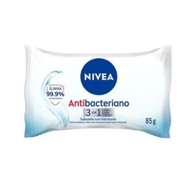 Sabonete Barra Nivea Antibacteriano 3 em 1 - 85G