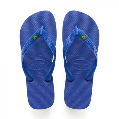 Sandália Havaianas Brasil Listra Azul Naval 43/44 Básico 1 Par