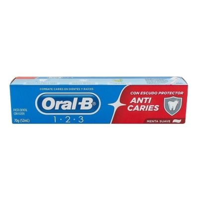Cd oral-b 1-2-3 menta suave 70gr