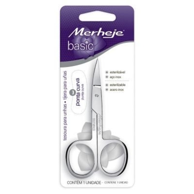 Tesoura p/unha curva merheje