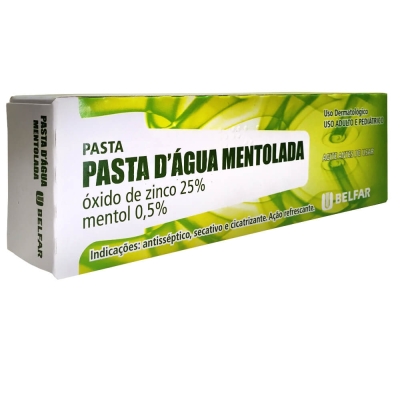 Pasta D'Água Pomada Mentolada 80g Belfar