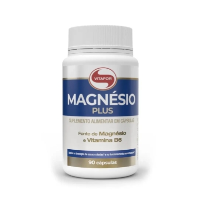 Magnésio Plus com Vitamina B6 690mg Vitafor 90 Cápsulas