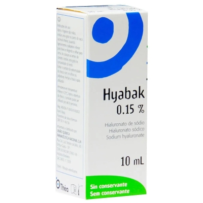 Colírio Hyabak 0,15% 10ml