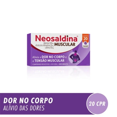 Neosaldina Analgésico e Relaxante Muscular 20 Comprimidos