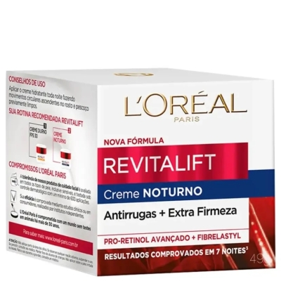 L'oréal Paris Revitalift Creme Noturno Antirrugas + Extra Firmeza 49g