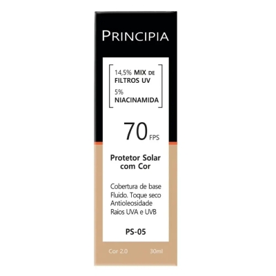 Protetor Solar Facial Principia Fps 70 Ps-05 Cor 2.0 30ml
