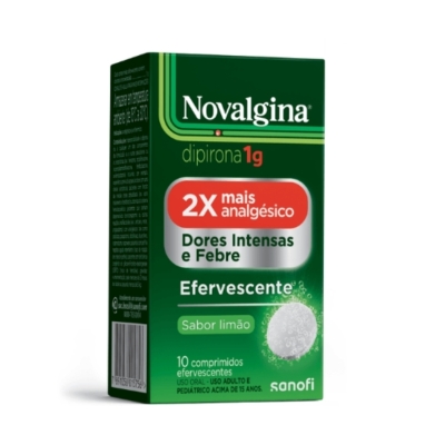 Novalgina Dipirona 1g 10 Comprimidos Efervescentes