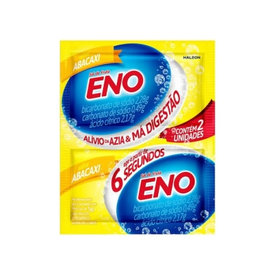 Sal de Fruta Eno Abacaxi Pó Efervescente 5g 2 Envelopes
